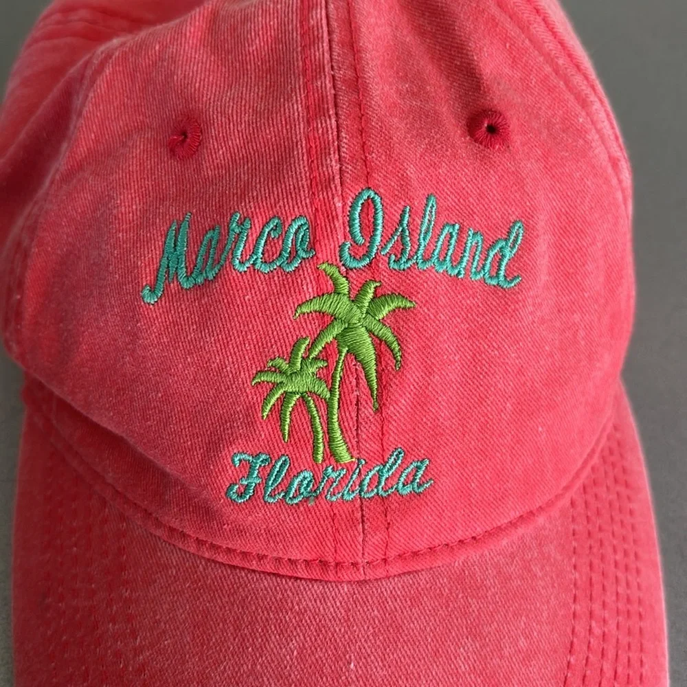 Pink Marco Island Florida hat - Picture 2 of 4